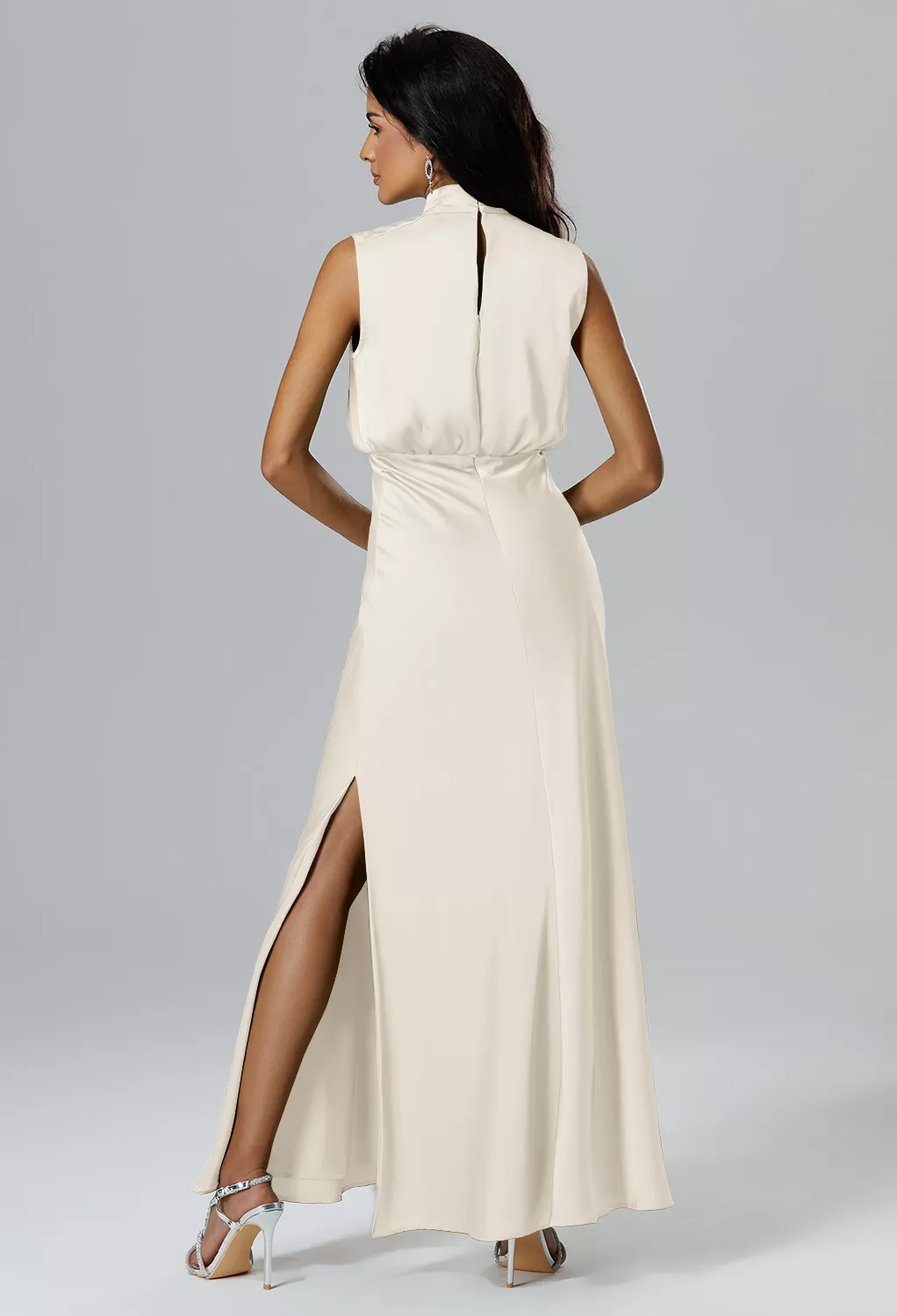 AW Maryjo Ivory  Long Bridesmaid Dresses